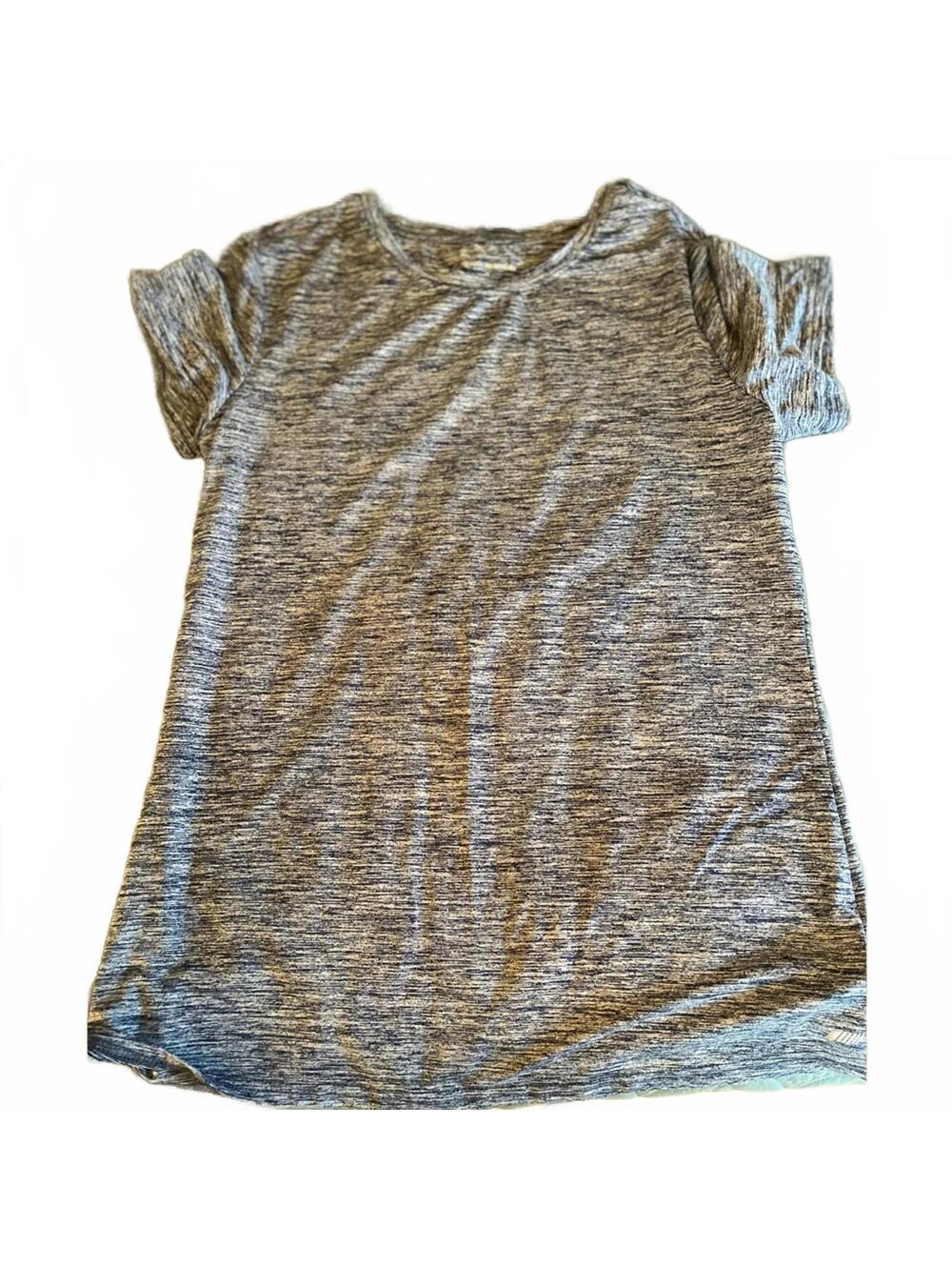 Amazon Essentials Gray Navy Short Sleeve Tee Casual Basic Top